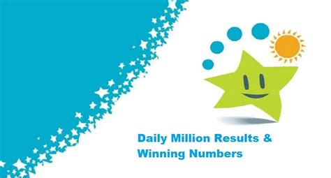 Daily Million Results for Thursday 4th April 2024 .